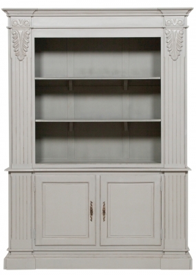 Product photograph of Grey Open Display Cabinet from Choice Furniture Superstore