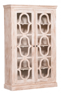 Product photograph of Mango Wooden Display Cabinet from Choice Furniture Superstore