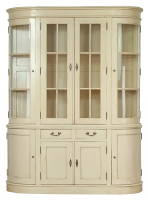 Product photograph of Vintage Cream Display Cabinet from Choice Furniture Superstore