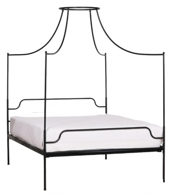 Product photograph of Black Iron 4ft 6in Double Bed from Choice Furniture Superstore