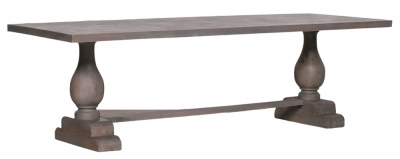 Product photograph of Wooden Rustic And Grey 10 Seater Rectangular Dinning Table - 260cm from Choice Furniture Superstore