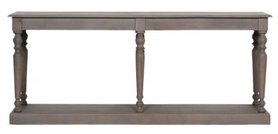 Product photograph of Rustic Wooden Column Console Table from Choice Furniture Superstore
