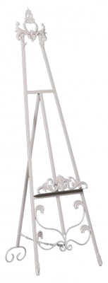 Product photograph of French Style Cream Metal Easel from Choice Furniture Superstore