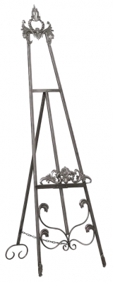 Product photograph of French Style Antiqued Silver Metal Easel from Choice Furniture Superstore