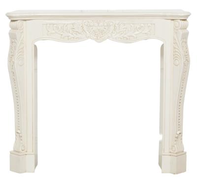 Product photograph of Aged Ivory Carved Fire Surround from Choice Furniture Superstore