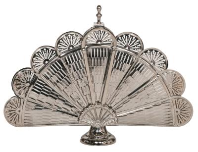 Product photograph of Chrome Folding Fire Screen from Choice Furniture Superstore