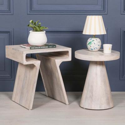 Blanchie Mango Wood Occasional Side Table