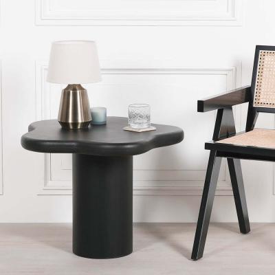 Puddle Black Painted Mango Wood Side Table