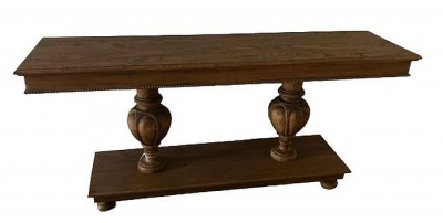 Product photograph of Rustic French Style Console Table from Choice Furniture Superstore