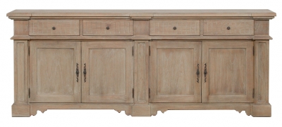 Product photograph of Rustic 4 Door Sideboard from Choice Furniture Superstore