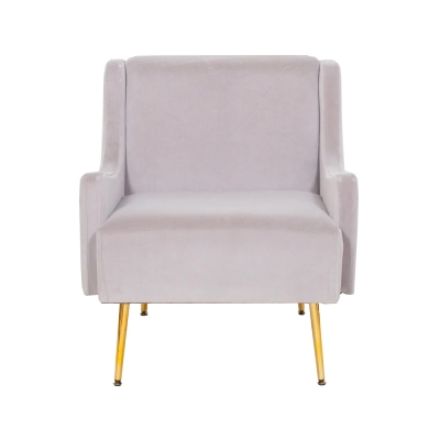 Product photograph of Grey Velvet Armchair from Choice Furniture Superstore