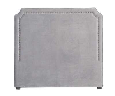 Product photograph of Grey Velvet 5ft King Size Headboard from Choice Furniture Superstore