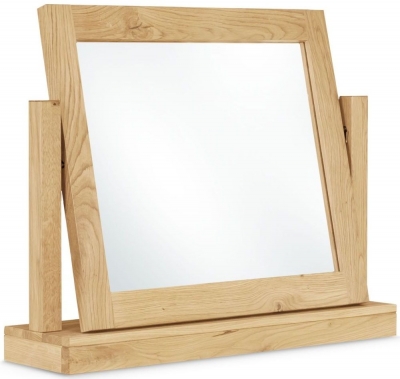 Product photograph of Clemence Richard Moreno Oak Rectangular Gallery Mirror from Choice Furniture Superstore