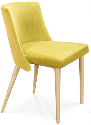 Product photograph of Clemence Richard Oak Upholstered Fabric Dining Chair - 036 Sold In Pairs from Choice Furniture Superstore
