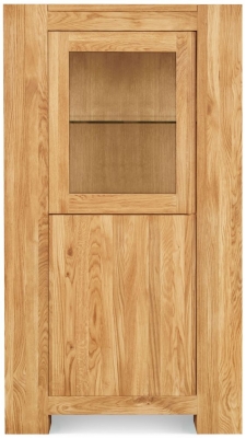 Product photograph of Clemence Richard Massive Oak Small Display Cabinet from Choice Furniture Superstore