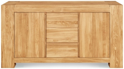 Product photograph of Clemence Richard Massive Oak Small Sideboard from Choice Furniture Superstore