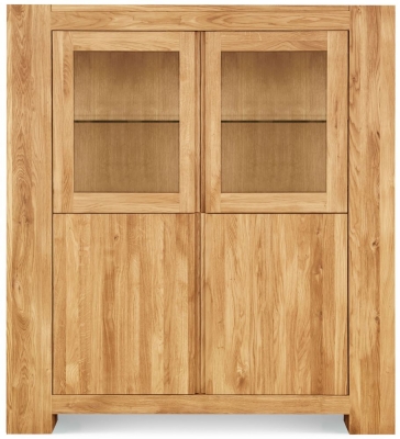 Product photograph of Clemence Richard Massive Oak Display Cabinet from Choice Furniture Superstore