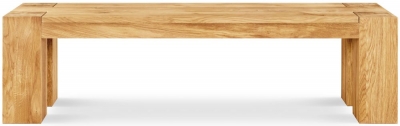 Product photograph of Clemence Richard Massive Oak 164cm Dining Bench from Choice Furniture Superstore