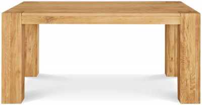 Product photograph of Clemence Richard Massive Oak 160cm Dining Table from Choice Furniture Superstore