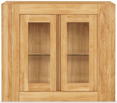 Product photograph of Clemence Richard Massive Oak Wall Hanging Cupboard from Choice Furniture Superstore
