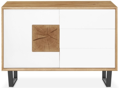 Product photograph of Clemence Richard Modena Oak 1 Door Combi Medium Sideboard from Choice Furniture Superstore