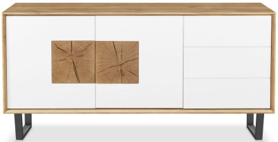 Product photograph of Clemence Richard Modena Oak 2 Door Large Sideboard from Choice Furniture Superstore