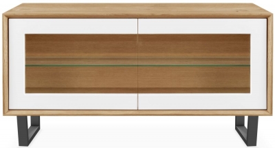 Product photograph of Clemence Richard Modena Oak 2 Door Tv Unit from Choice Furniture Superstore