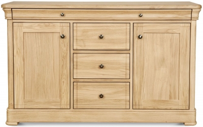 Product photograph of Clemence Richard Moreno Oak 2 Door 4 Drawer Large Sideboard from Choice Furniture Superstore
