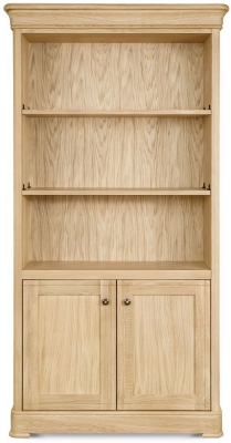 Product photograph of Clemence Richard Moreno Oak Tall Wide Bookcase from Choice Furniture Superstore