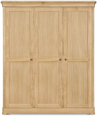 Product photograph of Clemence Richard Moreno Oak 3 Door Wardrobe from Choice Furniture Superstore