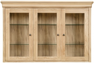 Product photograph of Clemence Richard Moreno Oak 3 Door Large Sideboard Top from Choice Furniture Superstore