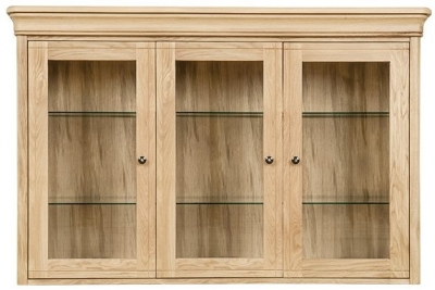 Product photograph of Clemence Richard Moreno Oak 3 Door Wide Sideboard Top from Choice Furniture Superstore