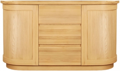 Product photograph of Clemence Richard Sorento Oak Medium Sideboard from Choice Furniture Superstore
