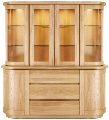 Product photograph of Clemence Richard Sorento Oak Large Dresser from Choice Furniture Superstore