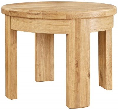 Product photograph of Clemence Richard Sorento Oak Lamp Table from Choice Furniture Superstore