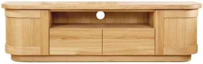 Product photograph of Clemence Richard Sorento Oak Large Tv Unit from Choice Furniture Superstore