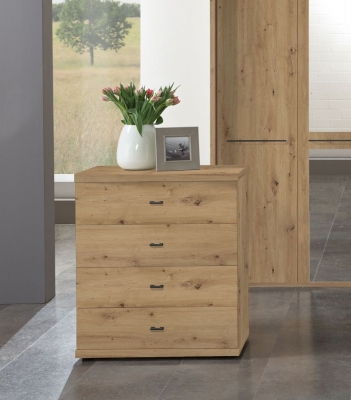 Product photograph of Wiemann Dakar 2 Bedside Chest Dresser With Slate Handles - Variation Available from Choice Furniture Superstore
