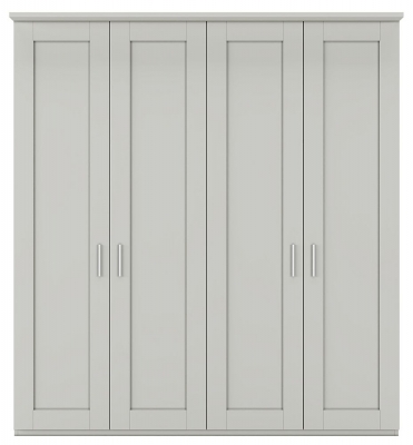 Product photograph of Cambridge Champagne 4 Door Wardrobe - W 200cm from Choice Furniture Superstore