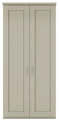 Product photograph of Wiemann Cambridge 100cm Grey 2 Door Wardrobe from Choice Furniture Superstore