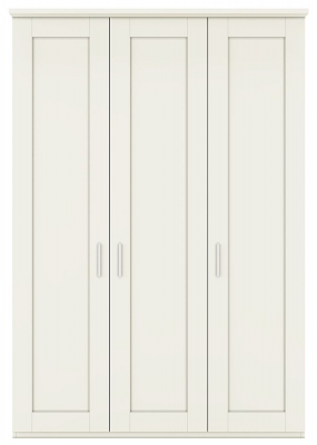 Product photograph of Cambridge White 3 Door Wardrobe - W 150cm from Choice Furniture Superstore