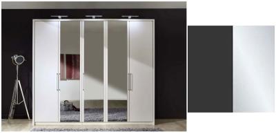 Product photograph of Clearance - Wiemann Berlin Graphite 3 Door 1 Mirrored Door Wardrobe - Fss14272 from Choice Furniture Superstore