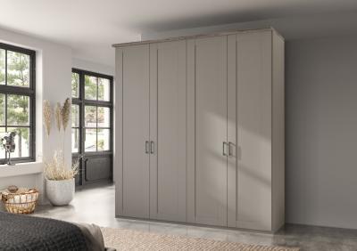 Wiemann Suffolk Pebble Grey 4 Door Wardrobe W 200cm