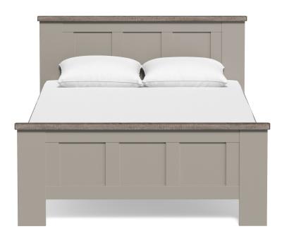 Wiemann Suffolk Pebble Grey 4ft 6in Double Bed 140cm X 190cm