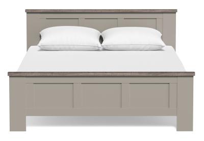 Product photograph of Wiemann Suffolk Pebble Grey 6ft Queen Size Bed from Choice Furniture Superstore