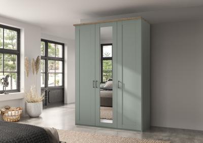 Wiemann Suffolk Sage Green 3 Door Wardrobe With 1 Mirror Front W 150cm