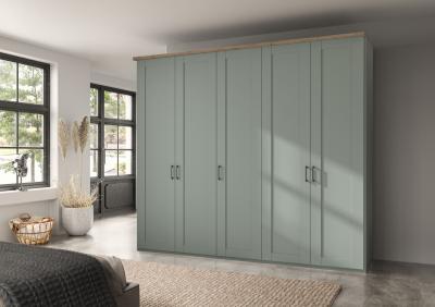 Wiemann Suffolk Sage Green 5 Door Wardrobe W 250cm