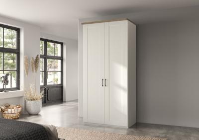 Wiemann Suffolk White 2 Door Wardrobe W 100cm