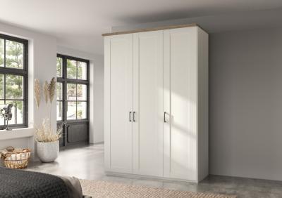 Wiemann Suffolk White 3 Door Wardrobe W 150cm