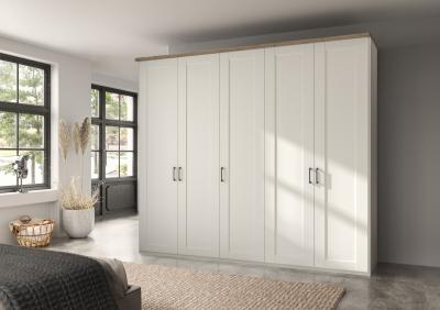 Wiemann Suffolk White 5 Door Wardrobe W 250cm