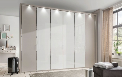 Product photograph of All-in Wardrobe With Glass Or Crystal Mirror Front from Choice Furniture Superstore